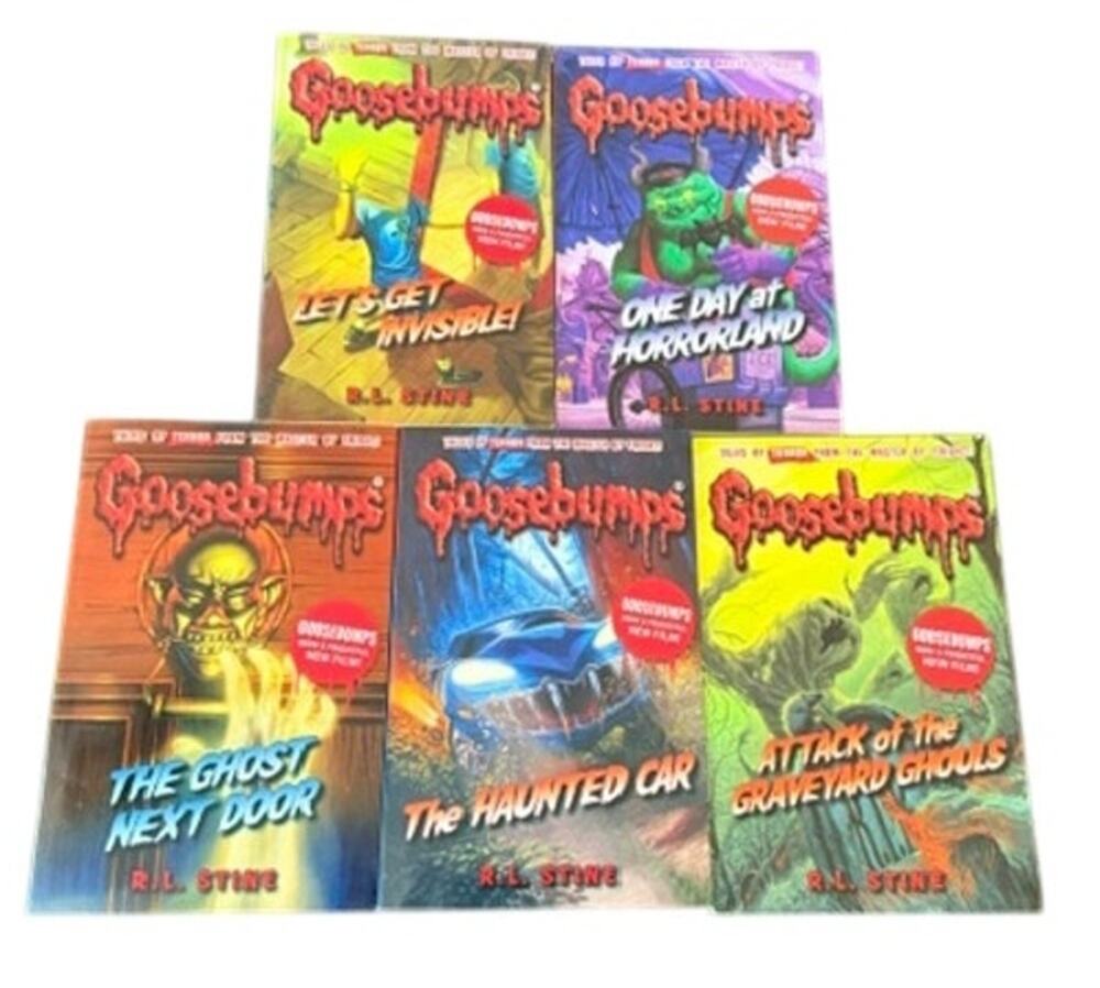 Goosebumps Horror Adventure Book Lot 5 PB Books R.L. Stine